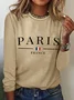 2024 Paris Olympic Games graphic Crew Neck Cotton-Blend T-Shirt