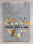 Comfort Colors Life Is Better With Dogs Cotton T-shirt