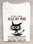 Loose Crew Neck Casual Text Letters T-Shirt