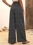 Loose Small Daisy Scramble Casual Pants