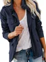 Pocket Stitching Casual Loose Cotton Jacket