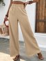 Loose Casual Plain Pants