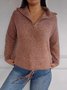 Yarn/Wool Yarn Casual Plain Sweater