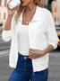 Plain Zipper Casual Jacket