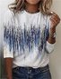 Casual Floral Jersey T-Shirt