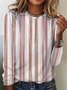 Striped Casual Crew Neck T-Shirt