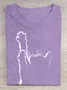 Casual Cat Loose T-Shirt