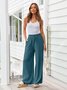 Women's  H-Line Straight Pants Daily Going Out Pants Apricot Casual Plain Spring/Fall Pants