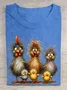 Loose Cotton Turkey Casual T-Shirt
