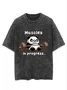 Casual Animal Cotton Crew Neck T-Shirt