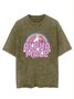 Text Letters Casual Loose Cotton T-Shirt