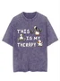 Cotton Casual Crew Neck Animal T-Shirt