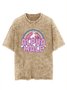 Text Letters Casual Loose Cotton T-Shirt