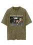 Cotton Distressing Crew Neck Casual T-Shirt