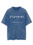 Text Letters Loose Cotton Casual T-Shirt