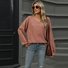 Women's Long Sleeve T-shirt Spring/Fall Black Plain V Neck Daily Going Out Casual Top