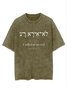 Text Letters Loose Cotton Casual T-Shirt