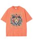 Text Letters Casual T-Shirt