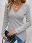 Loose Plain Jersey Casual T-Shirt