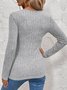 Loose Plain Jersey Casual T-Shirt