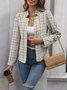 V Neck Regular Fit Plain Casual Jacket