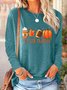 Halloween Jersey Casual Blouse