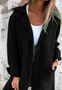 Lapel Collar Loose Plain Elegant Coat