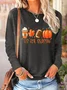 Halloween Jersey Casual Blouse