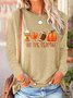 Halloween Jersey Casual Blouse