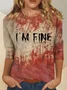 Halloween Crew Neck Jersey Casual T-Shirt