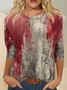 Halloween Crew Neck Jersey Casual T-Shirt