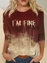 Halloween Crew Neck Jersey Casual T-Shirt