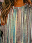 Casual Abstract Stripes Sweatshirt