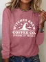 Halloween text letter round neck casual women's long sleeved T-shirt