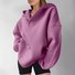 Spring/Fall Loose Casual  Plain Hoodie For Women