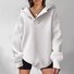 Spring/Fall Loose Casual  Plain Hoodie For Women