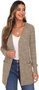 Spring/Fall Casual Long Sleeve Plain Cardigan