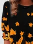 Women's Halloween Pumpkin Casual T-Shirt