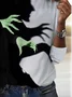 Halloween printed round neck casual T-shirt
