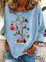 Christmas Tree Cat Casual Sweatshirt