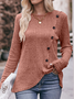 Casual Loose Crew Neck Blouse