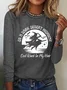 Casual Crew Neck Halloween Blouse