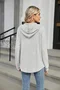 Loose Plain Casual Hoodie For Women