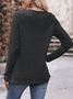 Casual Loose Crew Neck Blouse