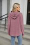 Loose Plain Casual Hoodie For Women