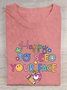 Back To School Happy To See Your Face Cotton T-shirt