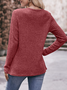 Casual Loose Crew Neck Blouse
