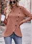 Casual Loose Crew Neck Blouse