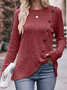 Casual Loose Crew Neck Blouse