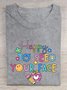 Back To School Happy To See Your Face Cotton T-shirt
